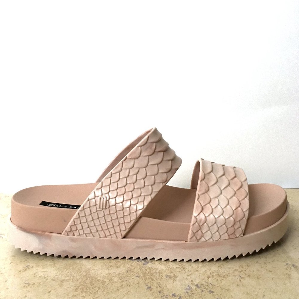 Melissa Cosmic Python Embossed Print Slide Sandal - Picture 5 of 11